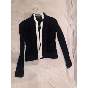 BCBG MAXAZRIA size XS women’s jacket black and white